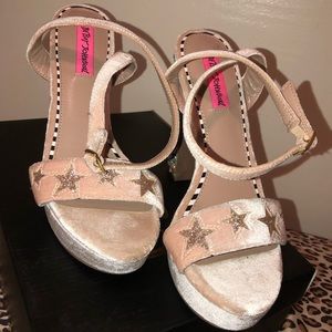 Velour Betsey Johnson Heels